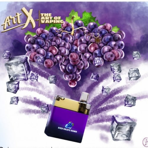 سحبة ارت اكس عنب ايس ART X ICED GRAPE BOMB 5000 PUFFS