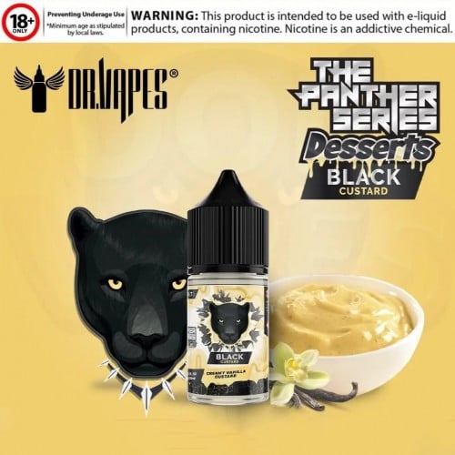 نكهة بنك بانثر بلاك كاسترد سولت كريمي فانيلا كاسترد Panther Black Casturd