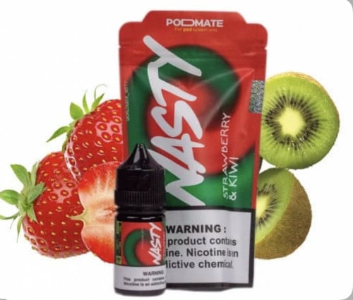نكهة ناستي بود ميت فراولة كيوي Nasty PodMate Nic Salt - strawberry kiwi