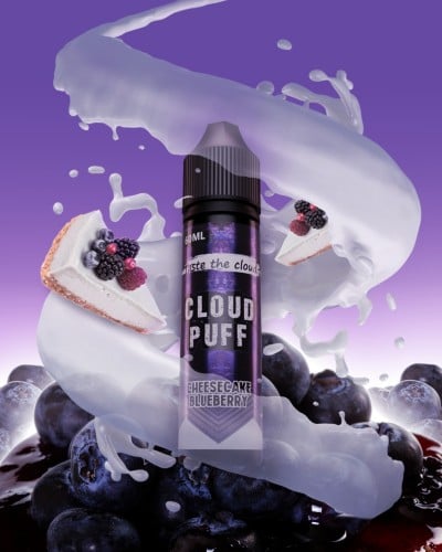 نكهة كلاود بوف جيز كيك توت ازرق