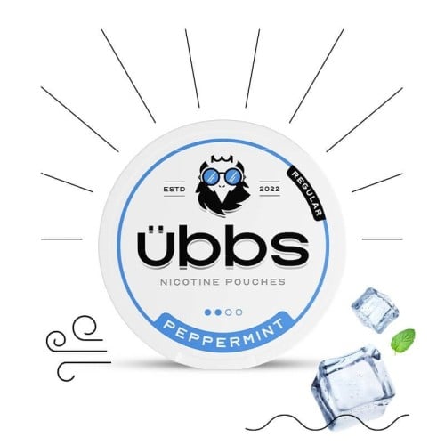 اظرف النيكوتين بالنعناع الحار UBBS NICOTINE POUCHES PEPPERMINT