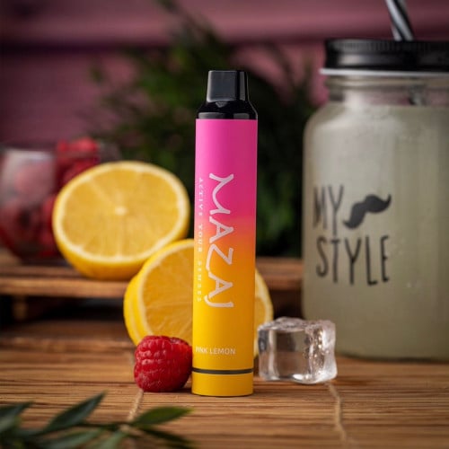 سحبة مزاج تايتان بينك ليمون MAZAJ Titan Pink Lemon 3000 Puffs ( قابله للشحن)