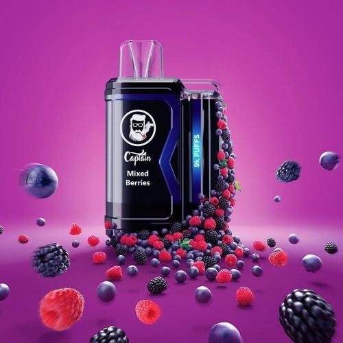 سحبة جوسي ولرد كابتن مكس بيري Joosy World Captain 9000 PUFFS Mixed Berries