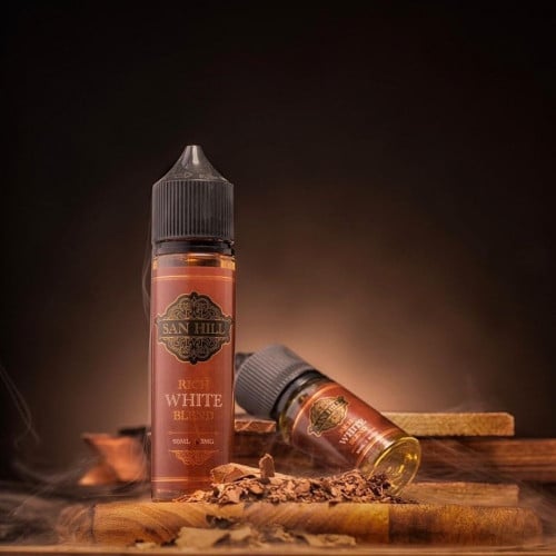 San Hill rich white blend نكهة فيب التوباكو المعتق