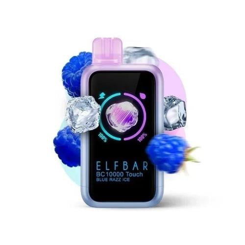 نكهة الفا بار تاتش توت ايس Elf Bar BC10000 Touch - Blue Razz Ice
