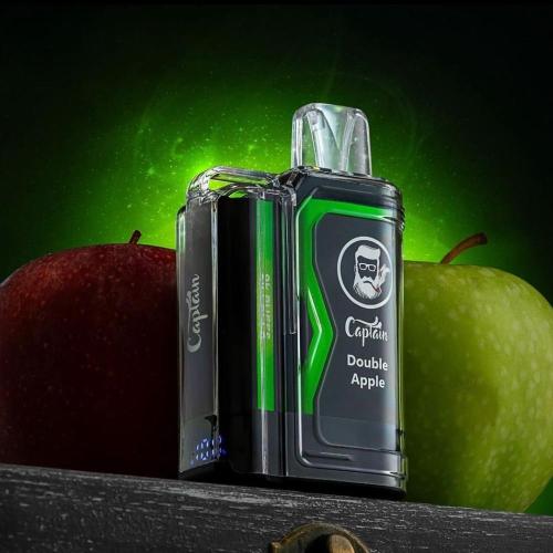 سحبة جوسي ولرد كابتن تفاحتين Joosy World Captain 9000 PUFFS Double Apple