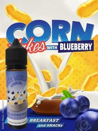 نكهة فيب كورن فلكس بلو بيري JOOSY WORLD CEREAL BLUEBERRY 60ml