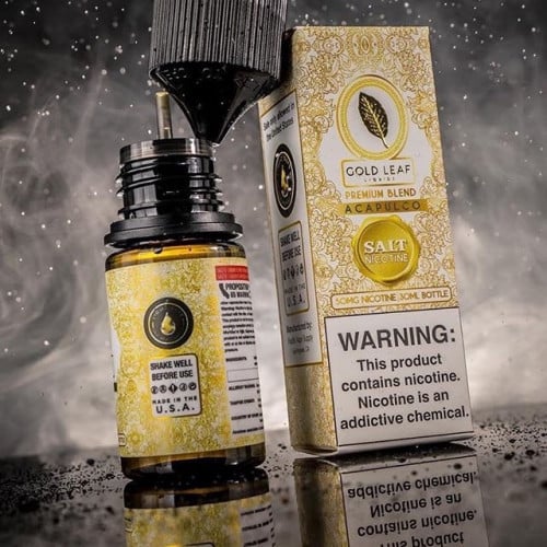 نكهة سولت جولد ليف الورقة الذهبية توباكو فانيلا Gold Leaf Acapulco Salt