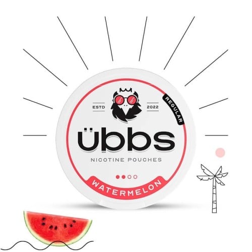 اظرف النيكوتين بالبطيخ UBBS NICOTINE POUCHES WATERMELON