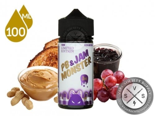 نكهة فيب جام مونستر مربى عنب وزبدة الفول السوداني 100 مل PM JAM MONSTER
