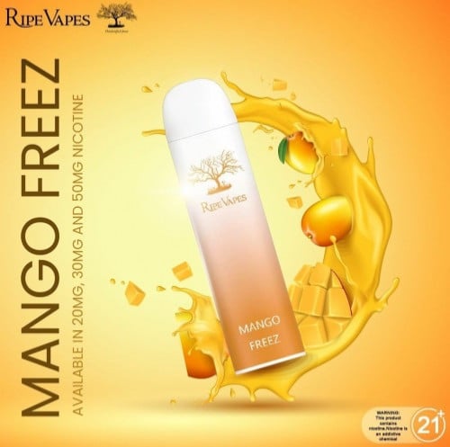 سحبة رايب فيبز مانجو ايس Ripe Vapes Palm MANGO FREEZ 3000 Poffs Vct