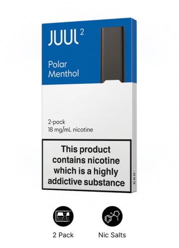 بودات جول الاصدار الثاني نكهة المنثول الايس JUUL2 POLAR MENTHOL