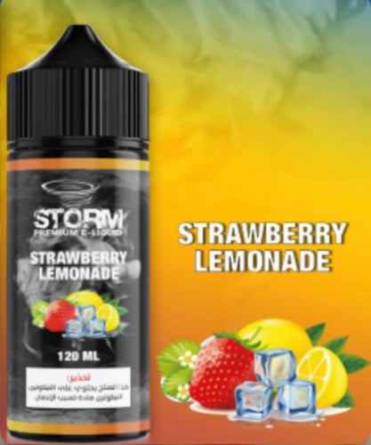 نكهه ستورم فراوله ليمون ايس 120 مل 3 نيكوتين