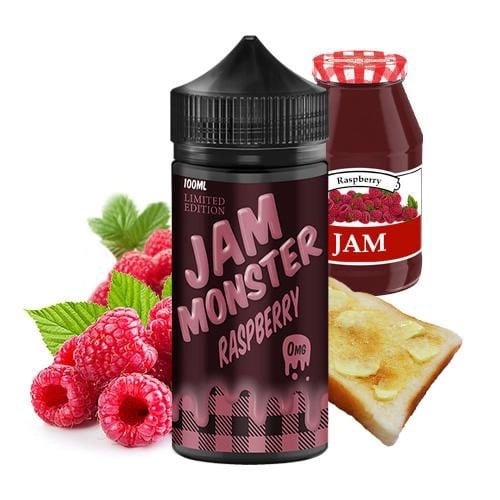 نكهة جام مونستر توت احمر فيب نيكوتين - JAM Monster RASPBERRY - Vape Nicotine 100ml/3mg