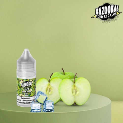 نكهة بازوكا سولت تفاح اخضر ايس  Bazooka Green Apple ice