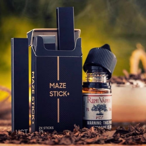 علبة من بودين غير قابلين للتعبئة أو الشحن بنكهة التوباكو والكاستارد مع الفانيلا