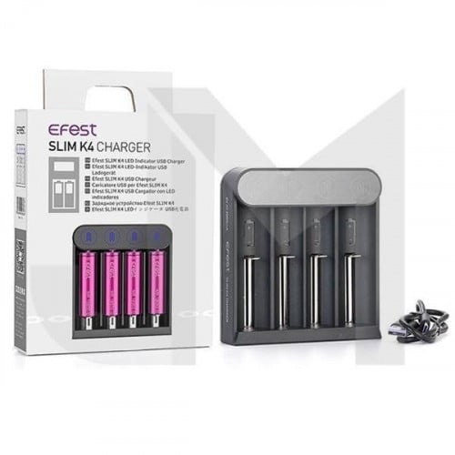 شاحن بطاريات رباعي Efest Slim K4 Charger