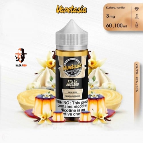 نكهة فيب كيلر كاسترد Vapetasia KILLER KUSTARD  مزيج من الكسترد و الفانيلا