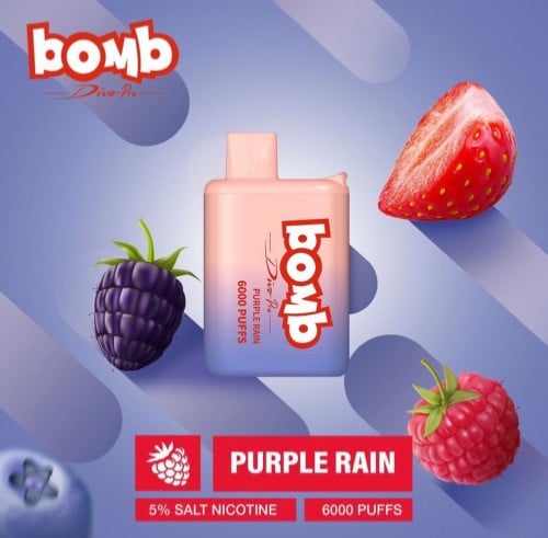 سحبة بومب فراولة توت - purple rain