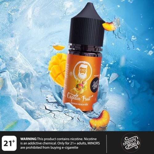نكهة سولت كابتن فروت مانجو خوخ ايس Captain Fruit MANGO PEACH ICE