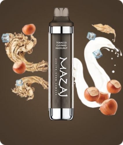 مزاج توباكو كاسترد 8000 ماش mazaj tobacco custard hazelnut