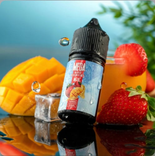 نكهة سولت ميجا مانجو فراوله ايس MEGA MANGO STRAWBERRY ICE
