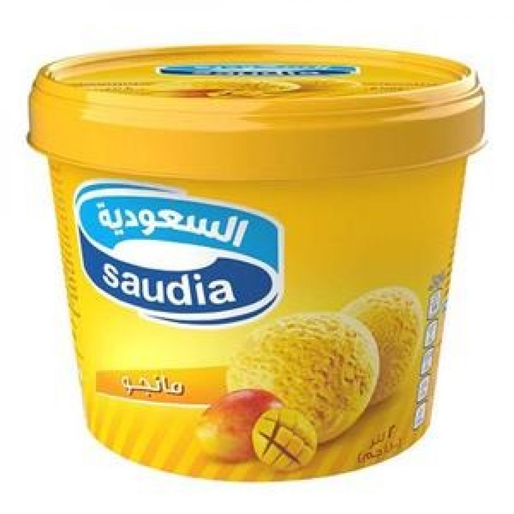 ايس كريم السعوديه المانجو علبه 500مل أسواق كابر
