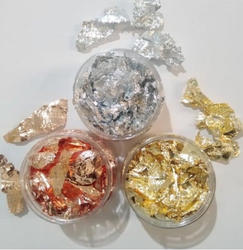 ورق الذهب 3 ألوان ( 50 مل )