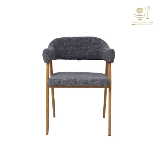 كرسي رصاصي رجل خشبي