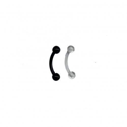 16G Acrylic Flexible Curved Barbell