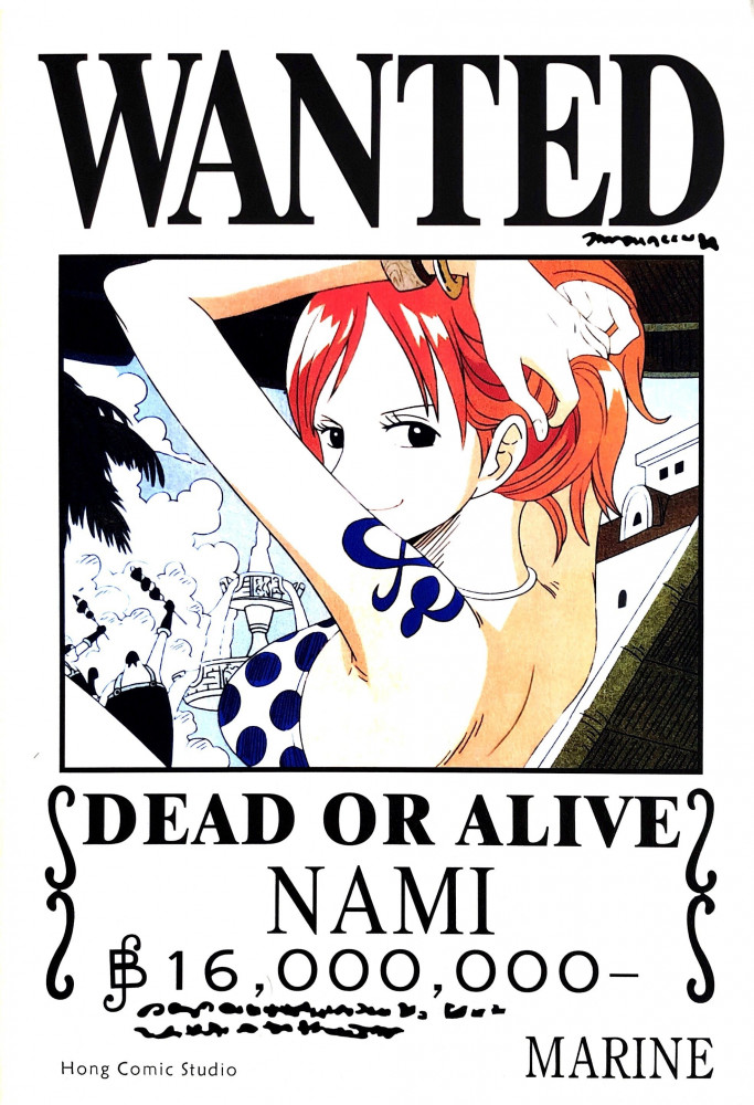 بوستر المطلوبين نامي One Piece Wanted Poster Nami 1 محرك اللعبة بوستر المطلوبين نامي One Piece Wanted Poster Nami 1 محرك اللعبة