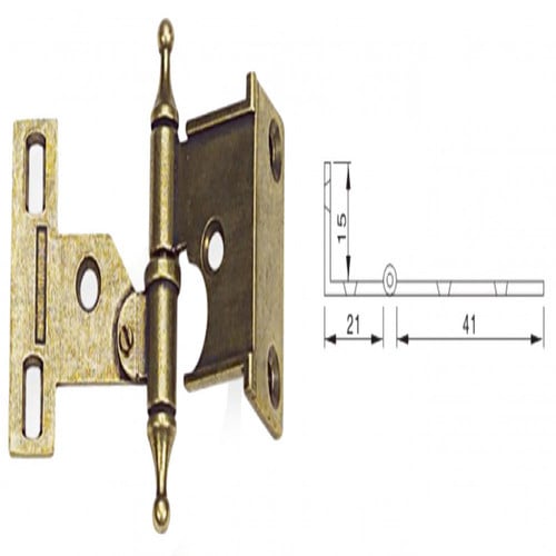 مفصلة اثاث لون محروق يمين