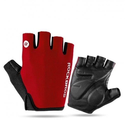 قفاز نصف اصبع للدراجات الهوائية والنارية من روكبروكس