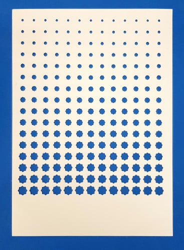 استينسل تدرج زخرفة هندسية