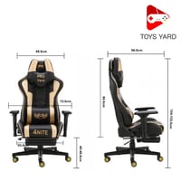 كرسي قيمنق مع طاولة قيمنق زاوية لون أزرق بأبيض