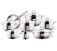 طقم قدور استيل مستر 14 قطعة