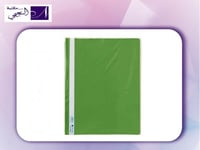 ملف بلاستيكي لحفظ ورق A4، لون أخضر- من أطلس