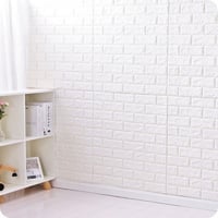 ملصق جداري ثلاثي الأبعاد (قطعة واحدة )- أبيض