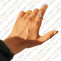 خاتم ملكي - فضه ايطالي عيار 925 الون صدفي كتابه ذه...