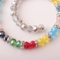 خرز كريستالي فضي - قطر 6ملم