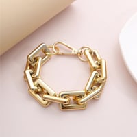 سوار للنساء جنزير سلسلة لون ذهبي شكل 1