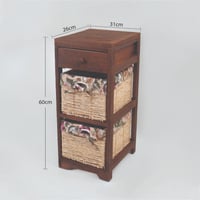 ثلاث أدراج خشبي