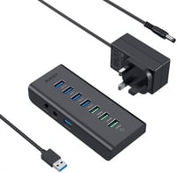 منصة شحن اوكي 3 منافذ شحن + 4 منافذ لنقل البيانات