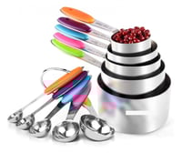 مجموعة اكواب وملاعق قياس 10 قطع في قوالب طهي من ال...