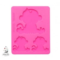 134 - سيلكون - قالب تعليقة على شكل ( قرد )