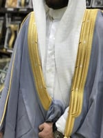 بشت رجالي رسمي VIP نخب أول لون بحري قماش ياباني صو...