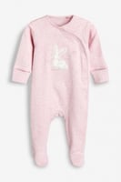 وردي - حزمة من 3 بذل نوم بتطريز أرنب حتى شهر -نكست...