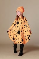 فستان منقط بأكمام طويلة انيق (فستان فقط)