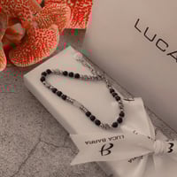 اسواره رجاليه بأحجار سوداء من براند LUCA BARRA