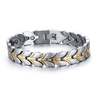 سوار الطاقة الطبي بحجر المغناطيس والجرمانيوم لون ف...